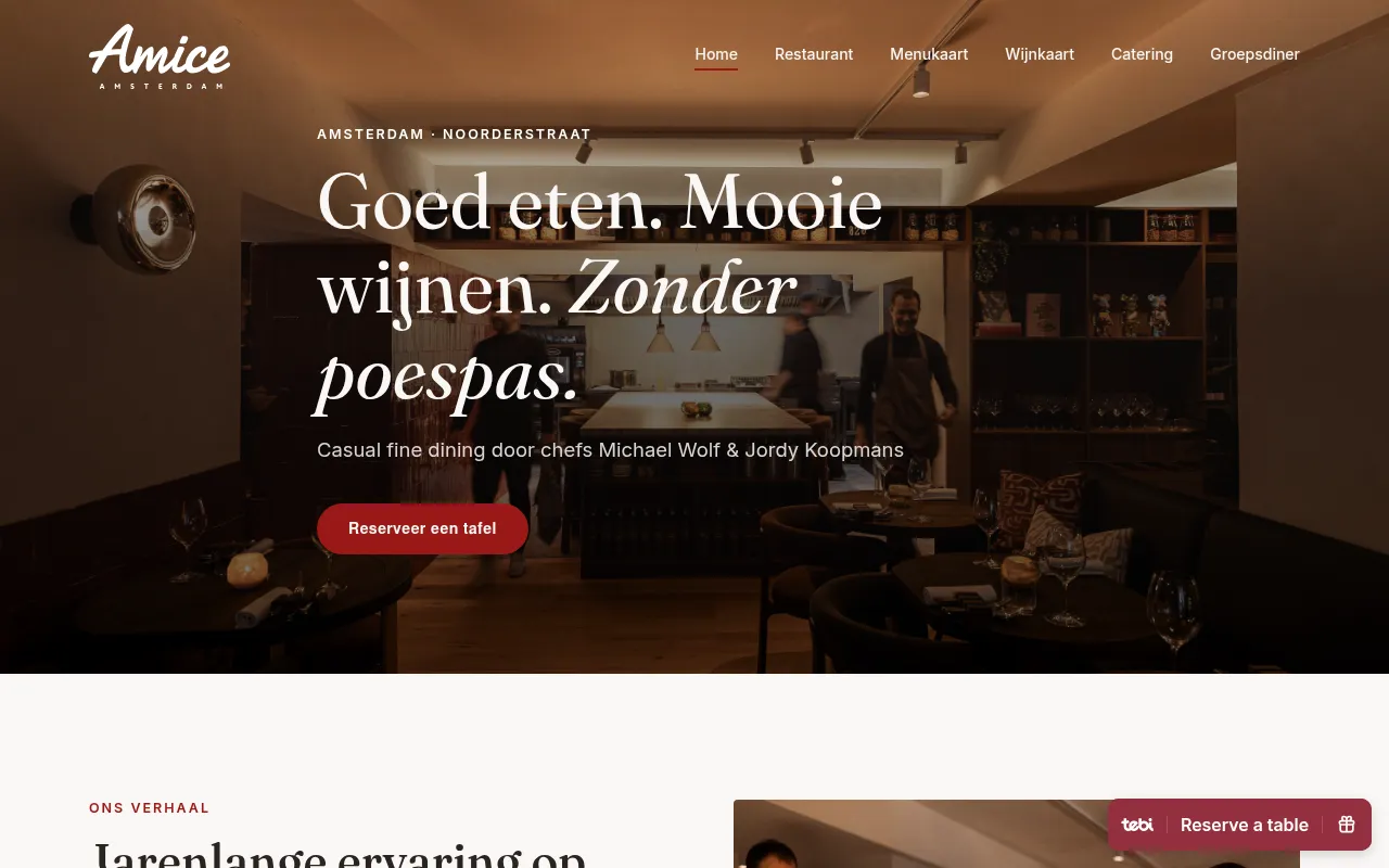 Screenshot of amiceamsterdam.nl