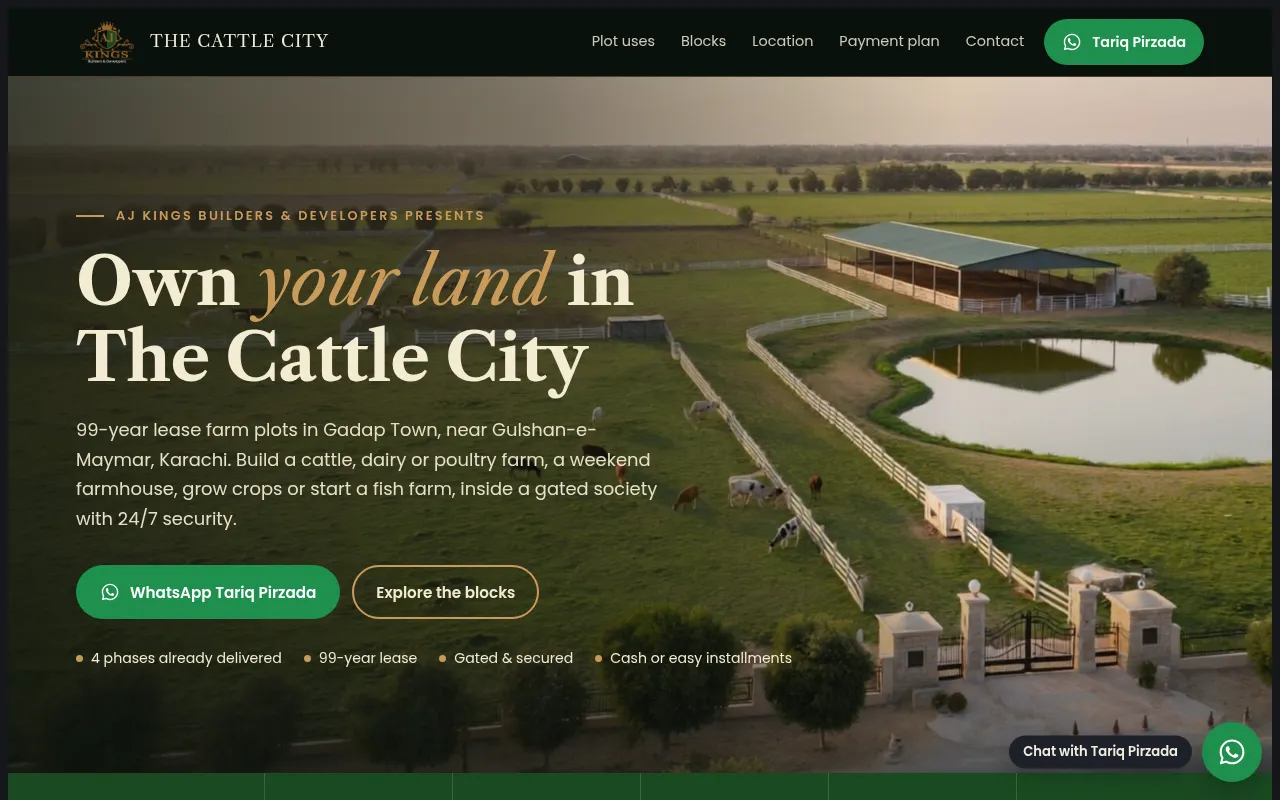 Screenshot of ajkingsbuilders.com