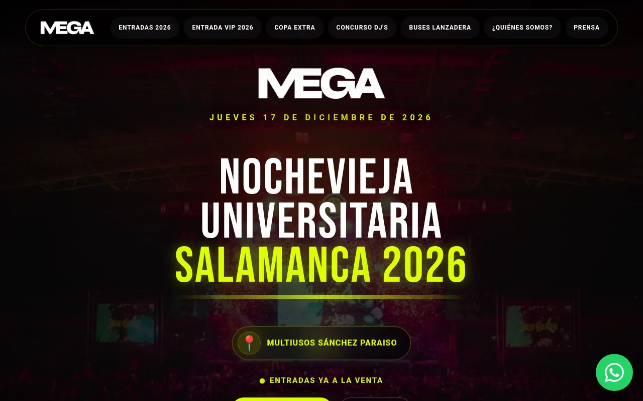 Screenshot of megacotillonsalamanca.com