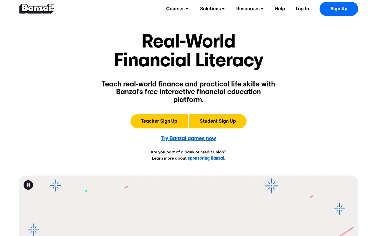 Screenshot of banzai.org