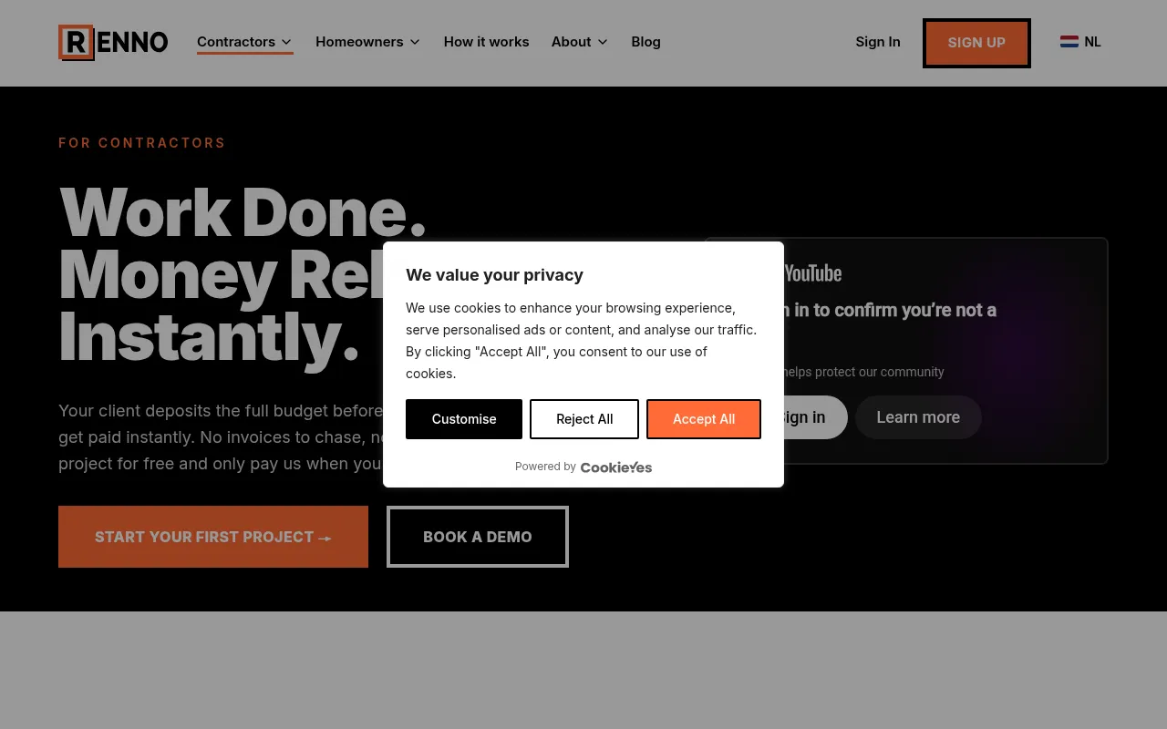 Screenshot of renno.pro