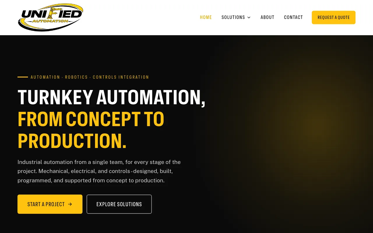 Screenshot of unified-automation-website.vercel.app