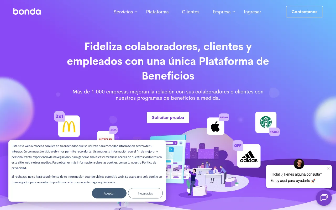 Screenshot of bonda.com