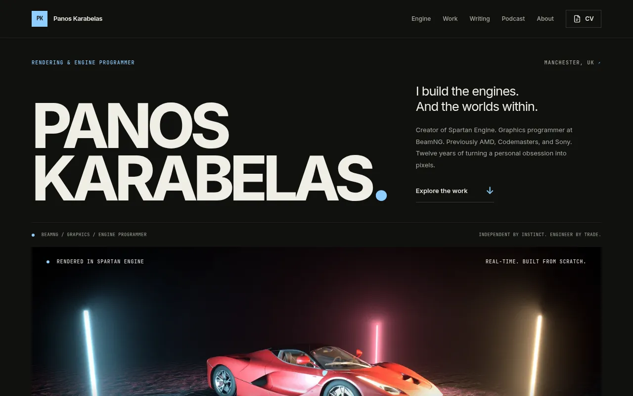 Screenshot of panoskarabelas.com