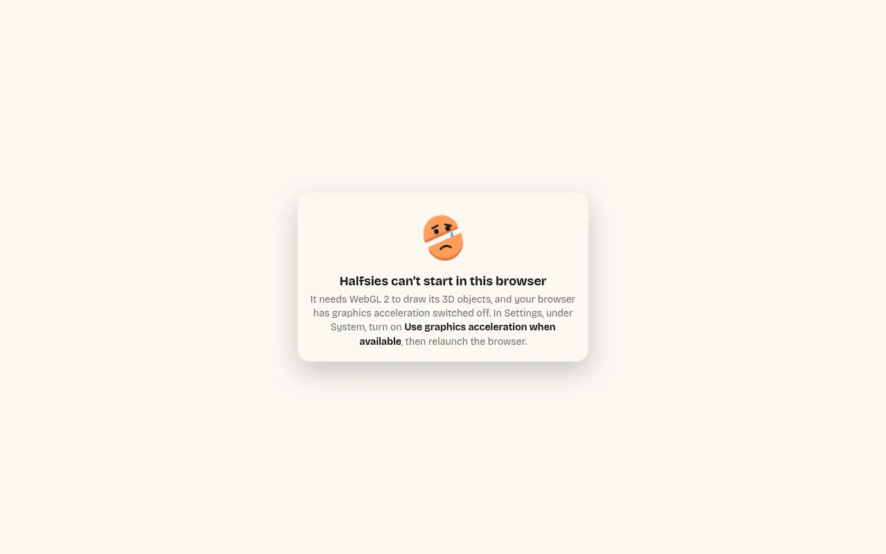 Screenshot of halfsies.dev