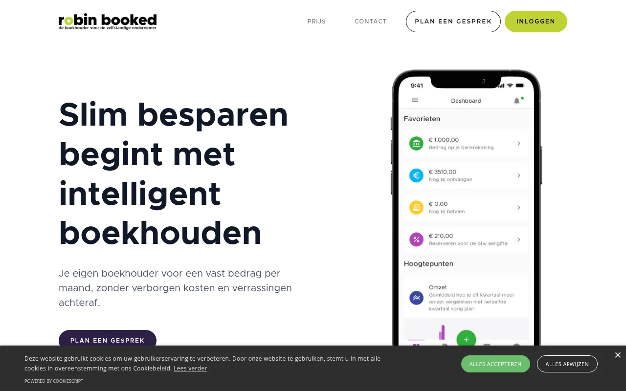 robinbooked.nl screenshot