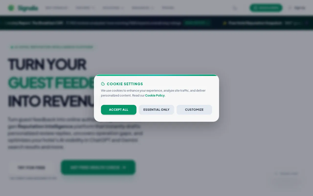 Screenshot of signalia.ai