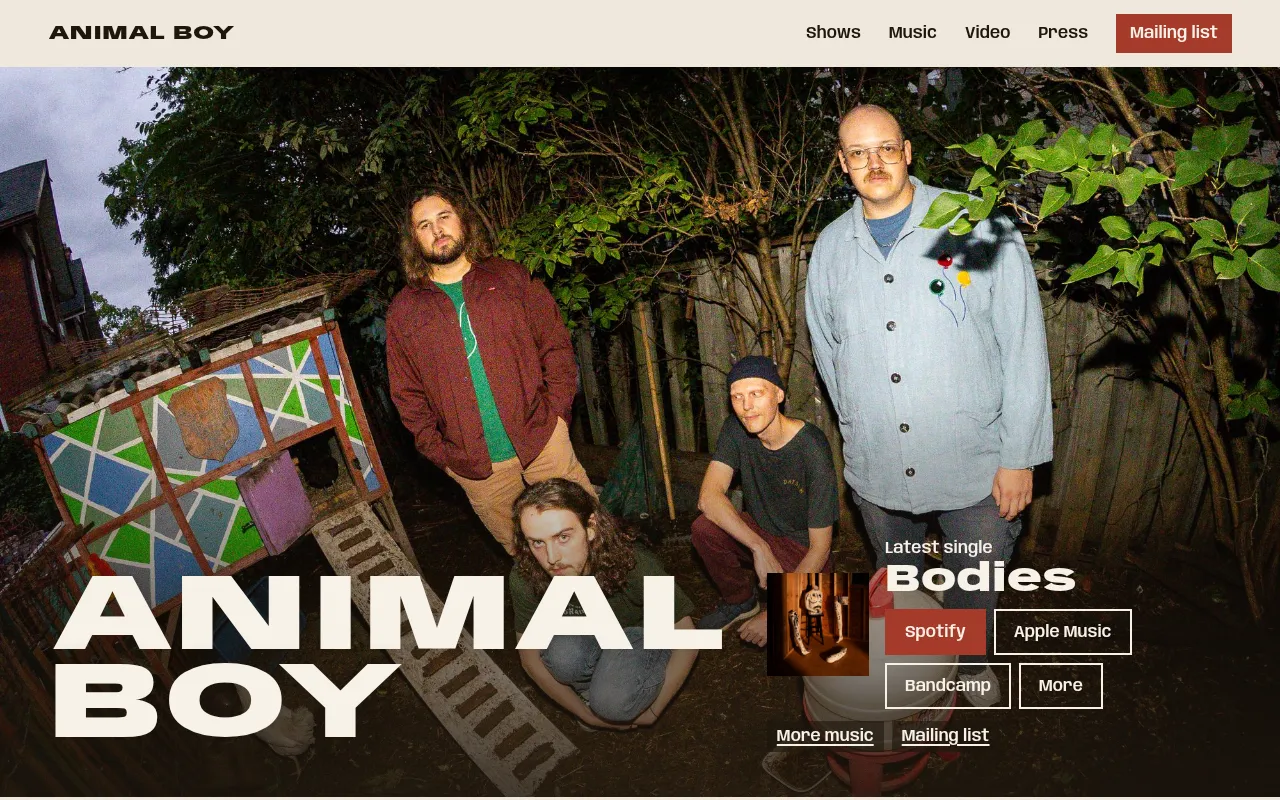 Screenshot of animalboy.ca