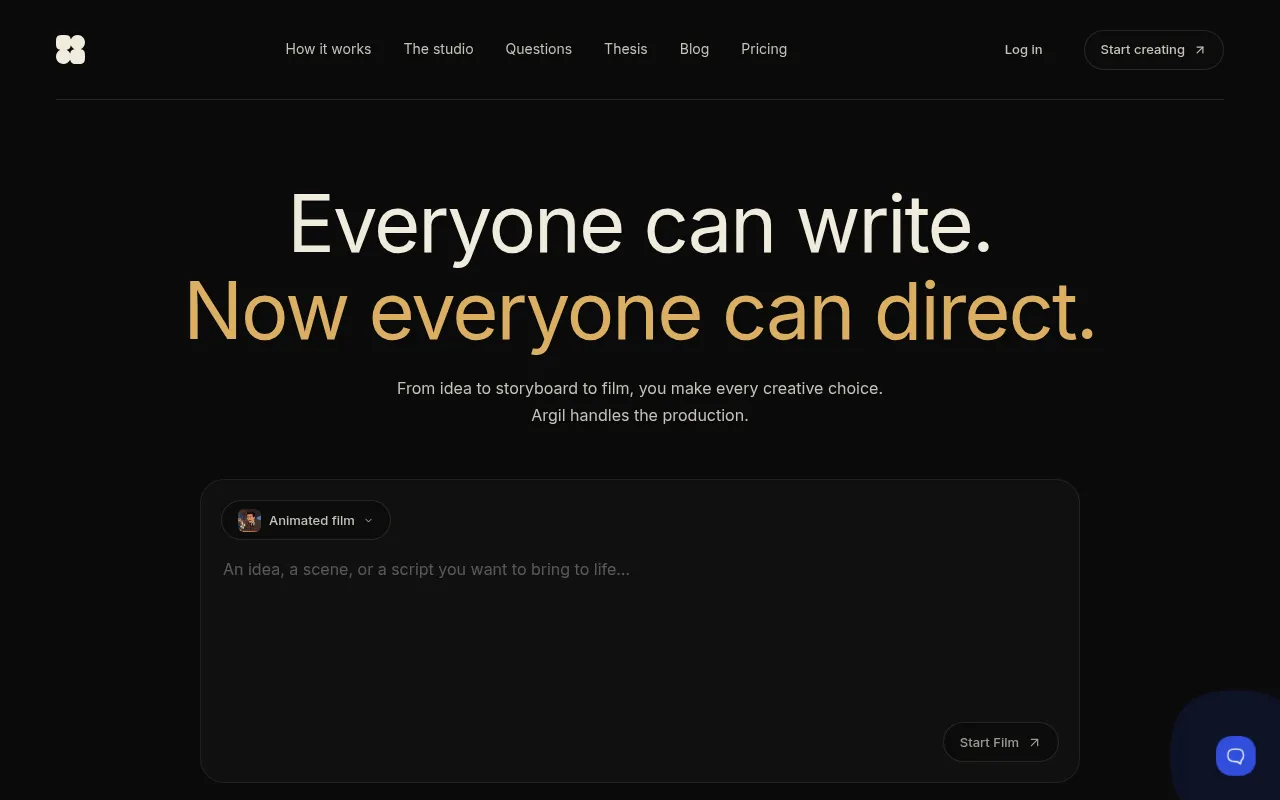 Screenshot of argil.ai