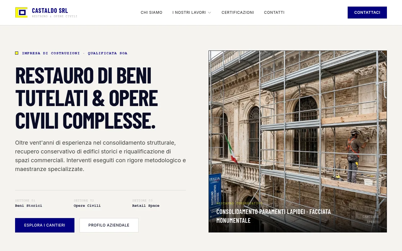 Screenshot of castaldosrl.it