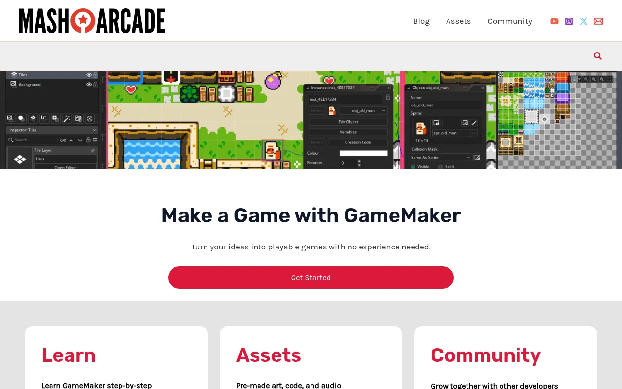 Screenshot of masharcade.com