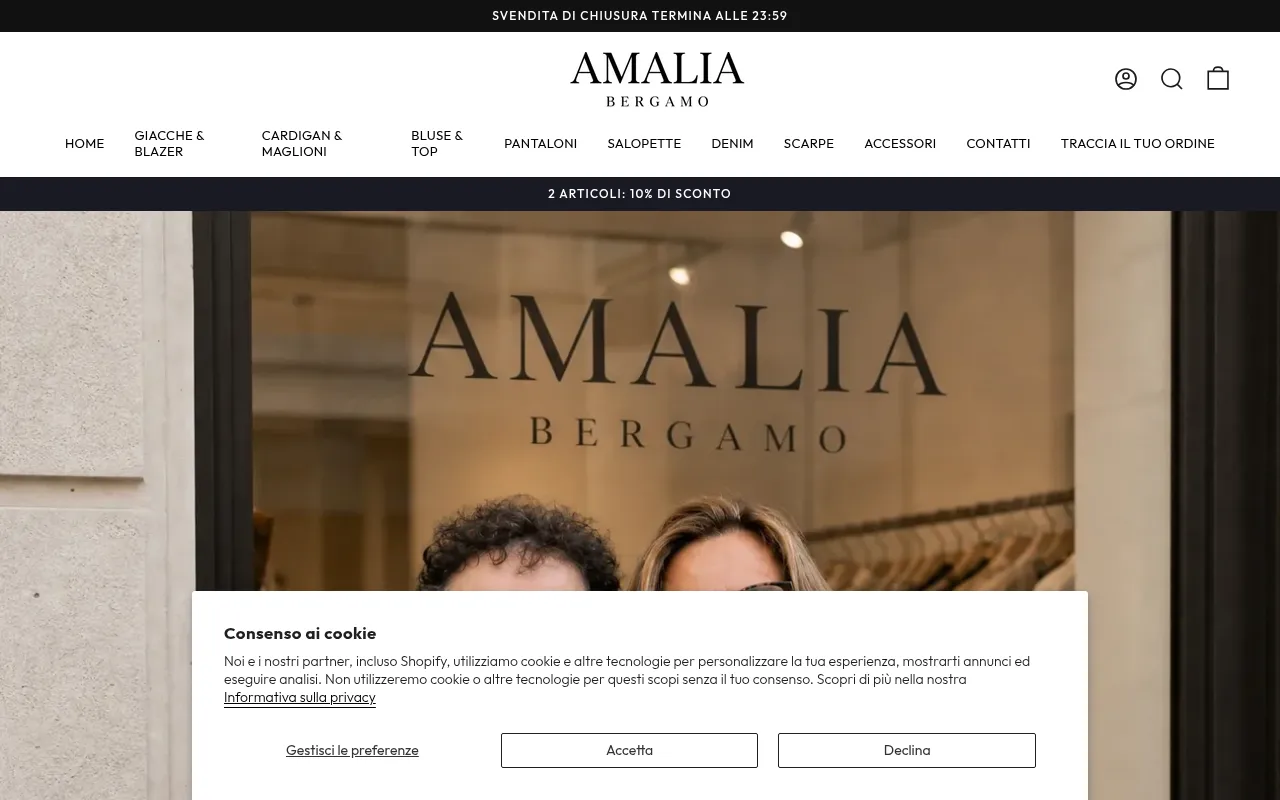 Screenshot of amaliabergamo.it