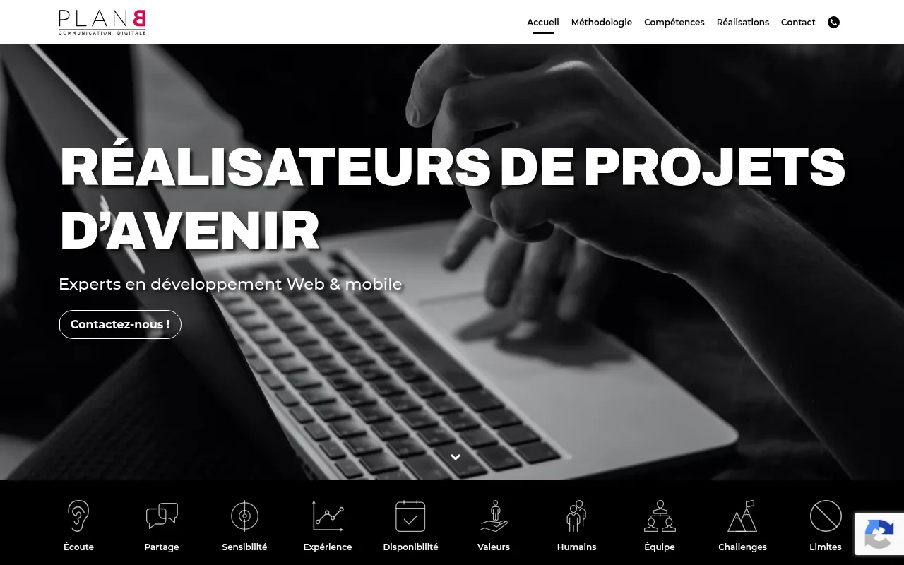 Screenshot of planb-communication.com