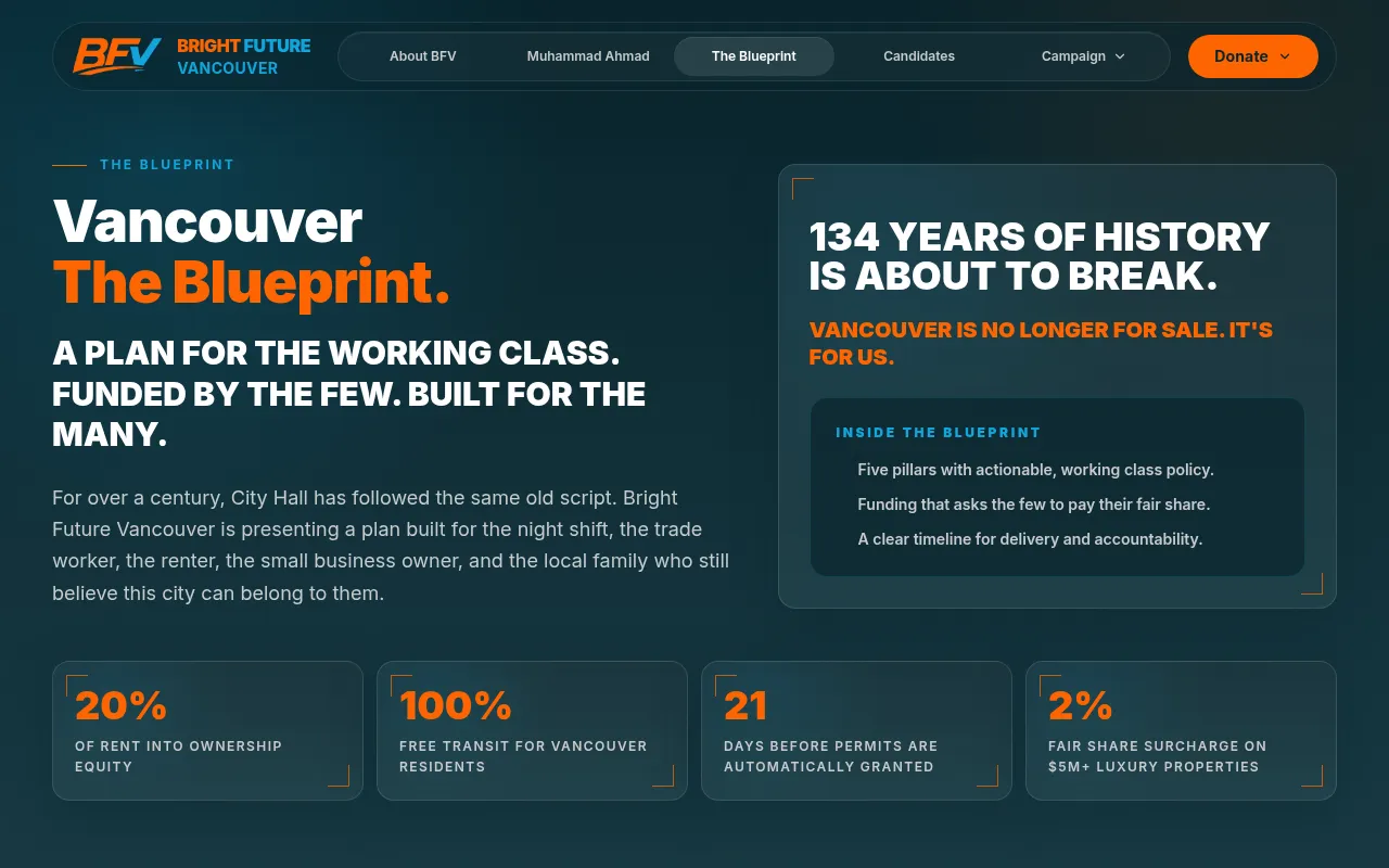 Screenshot of brightfuturevancouver.com
