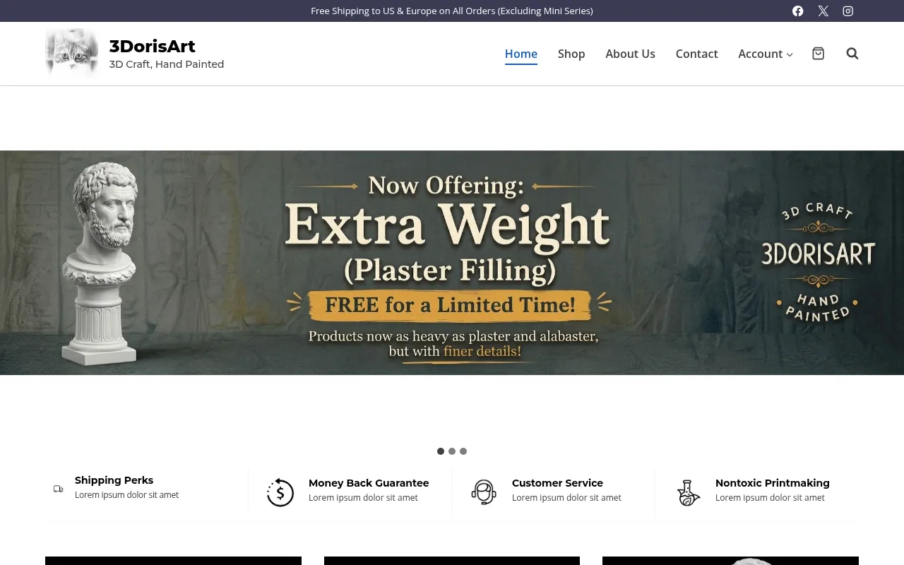 Screenshot of 3dorisart.com