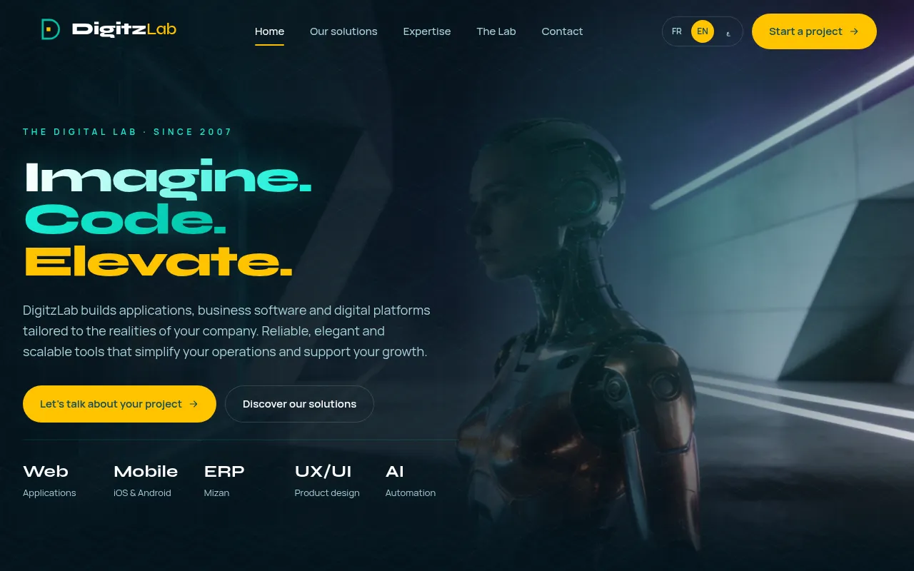 Screenshot of digitzlab.com