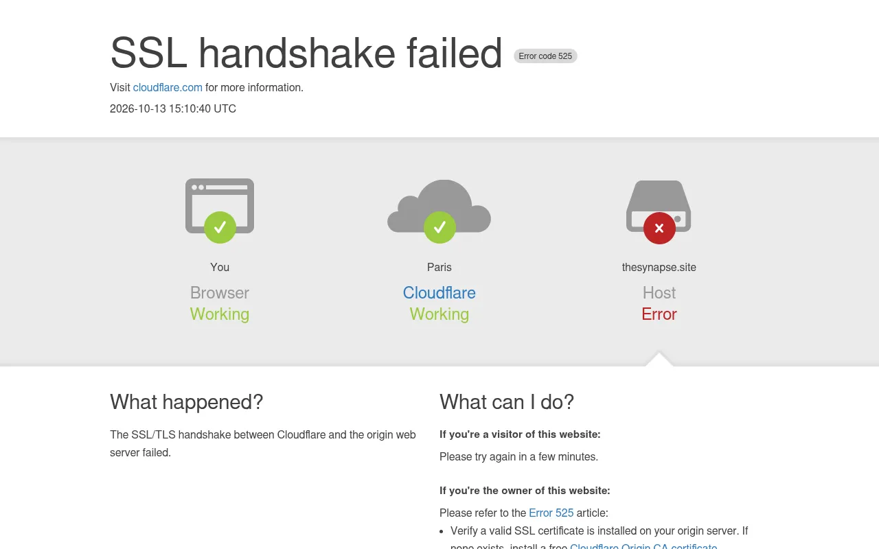 Screenshot of thesynapse.site