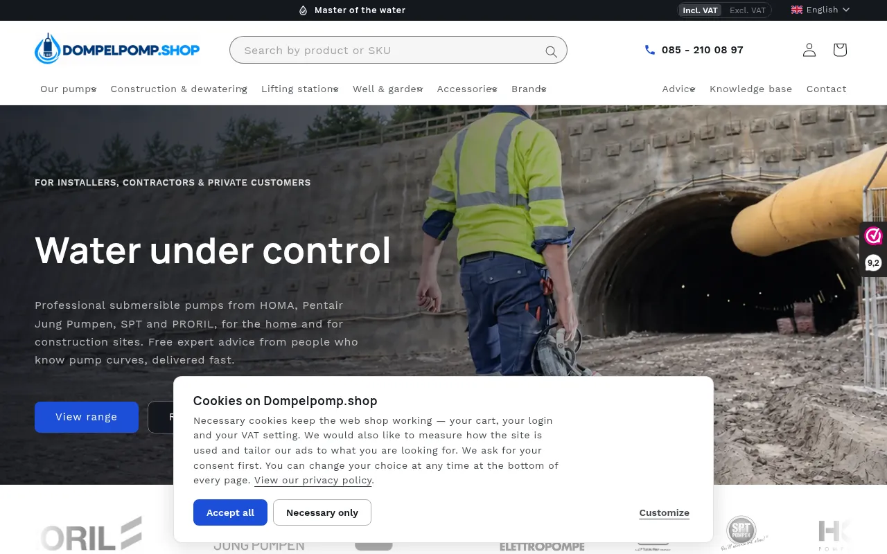 Screenshot of dompelpomp.shop