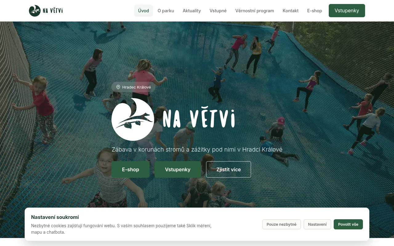 Screenshot of parknavetvi.cz