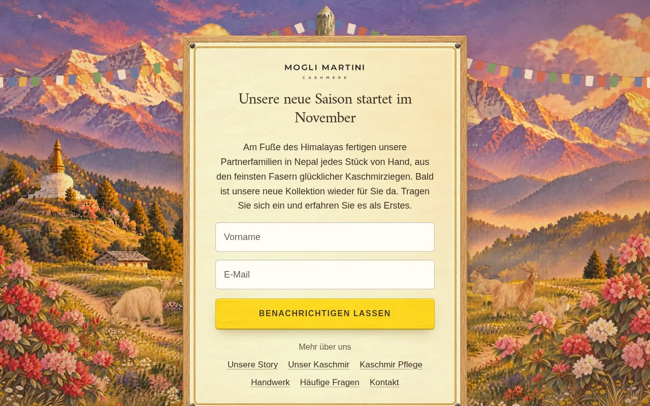 Screenshot of moglimartini.com