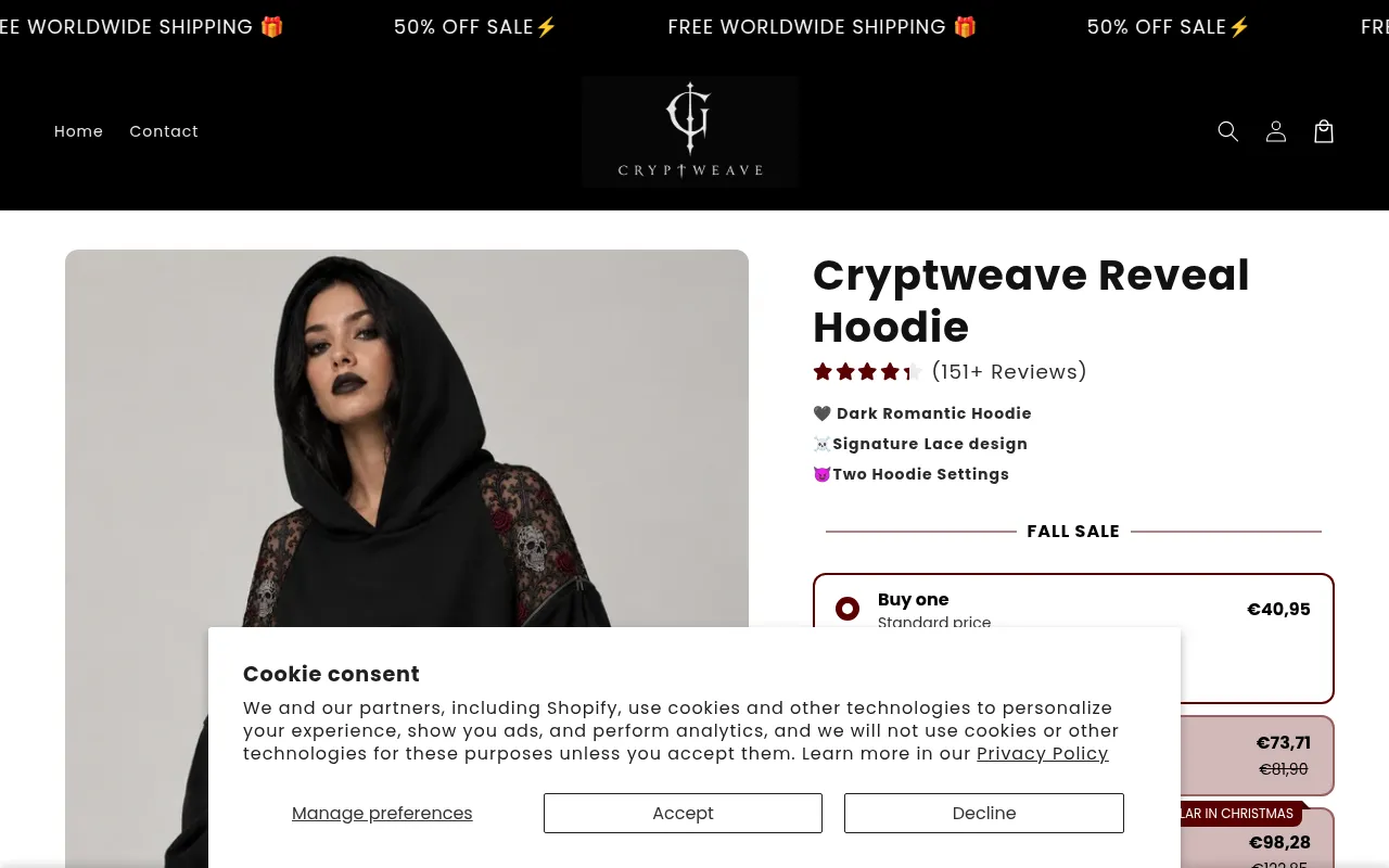 Screenshot of cryptweave.shop