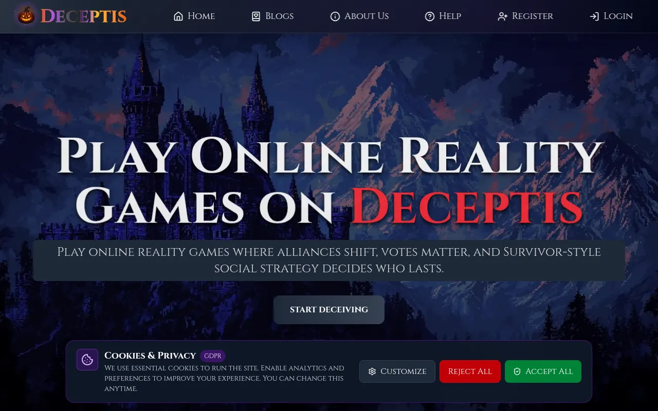 Screenshot of deceptis.com