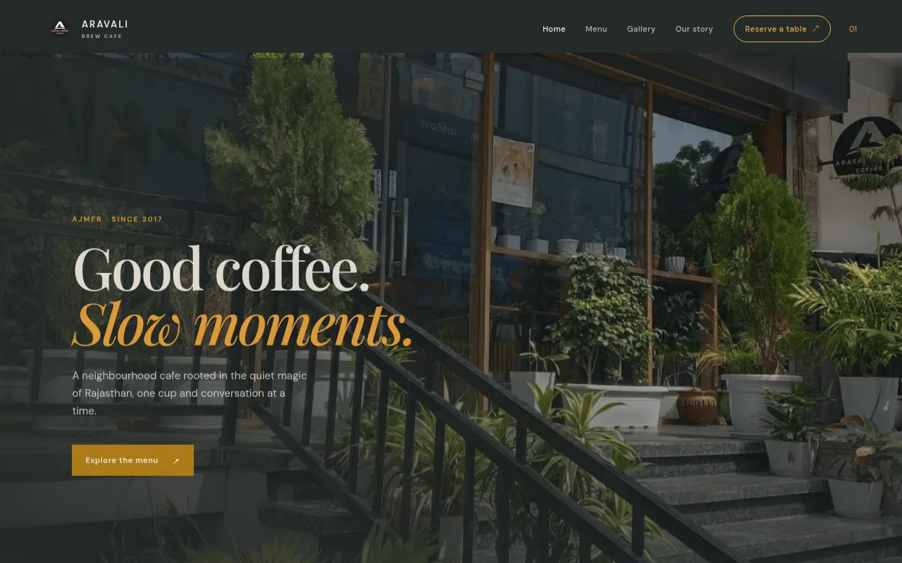 Screenshot of github-rajat229.github.io