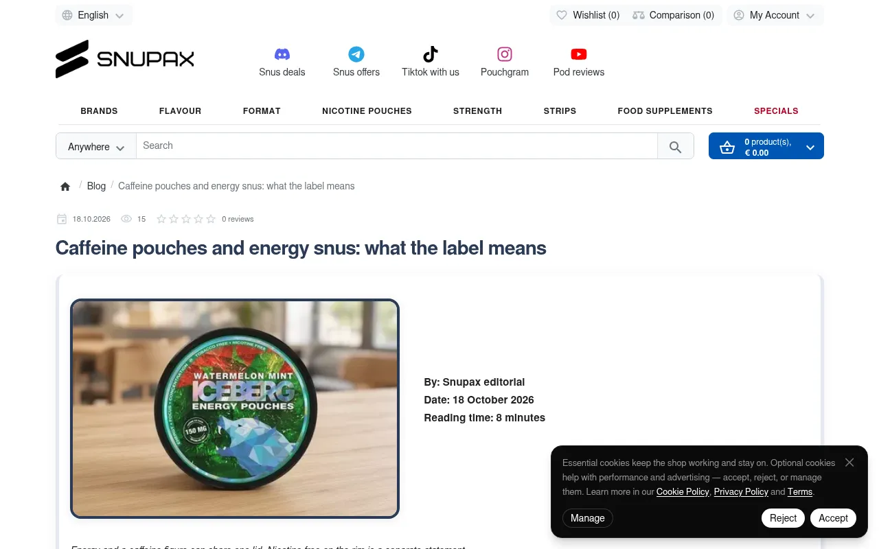 Screenshot of snupax.com