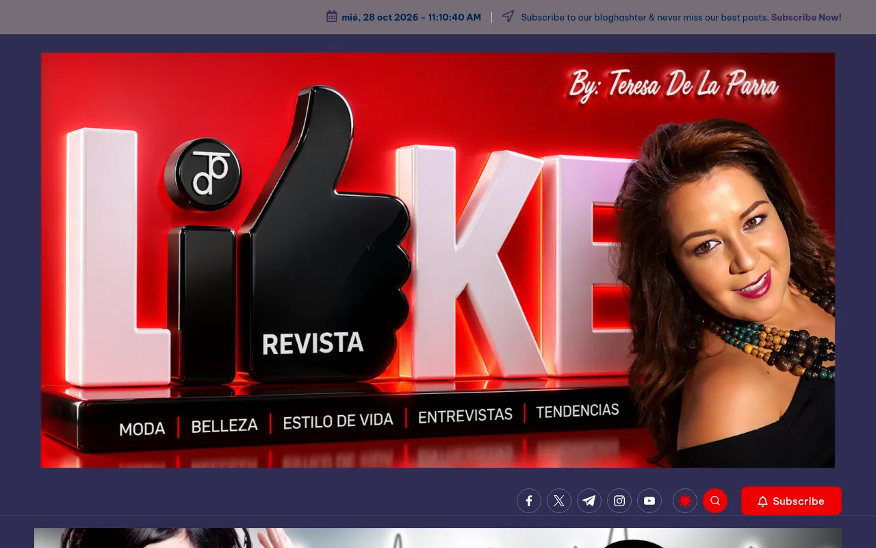 Screenshot of revistalike.com
