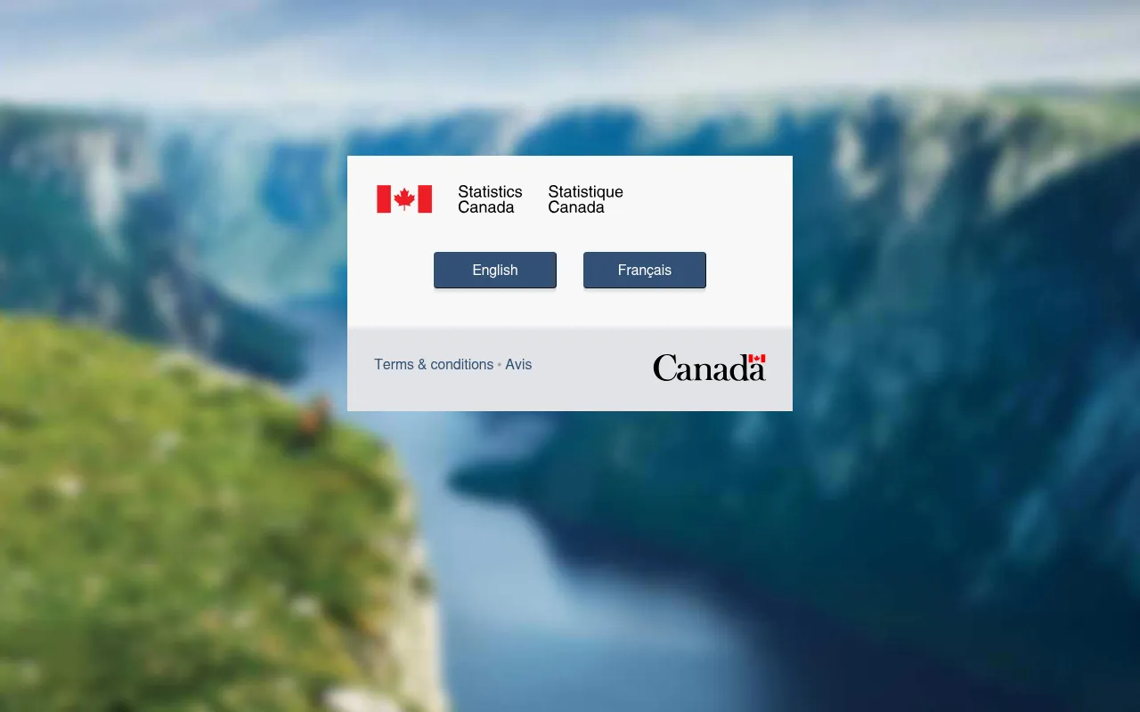 Screenshot of statcan.gc.ca