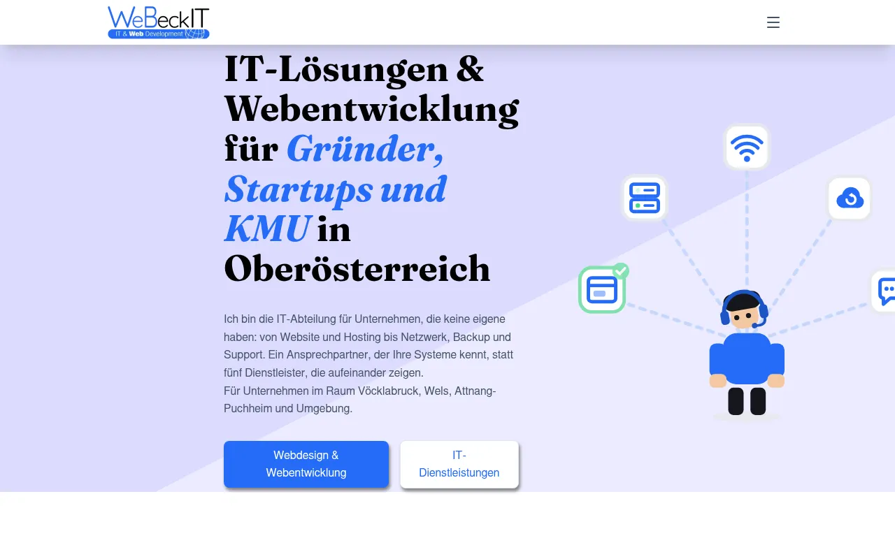Screenshot of webeckit.at