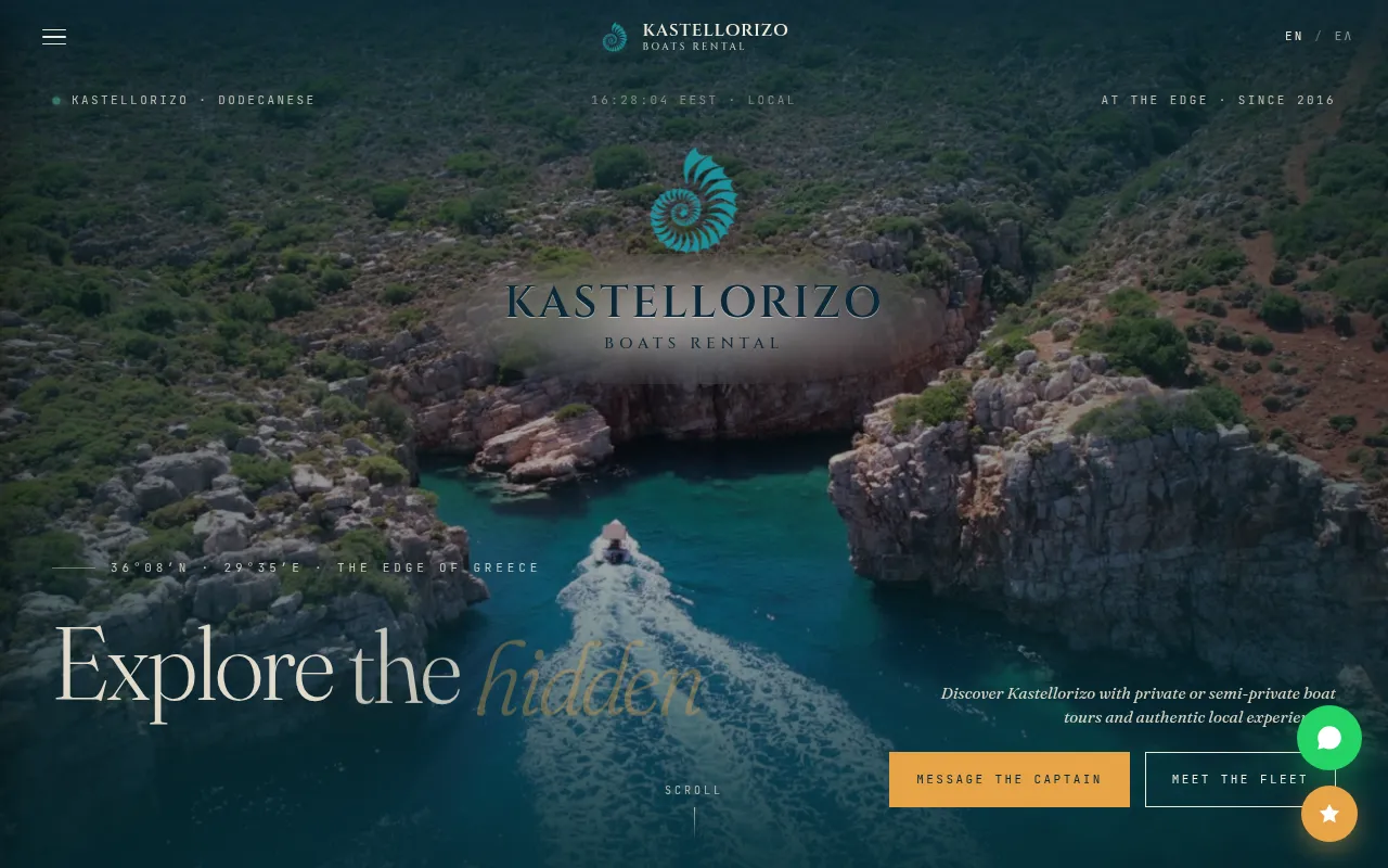 Screenshot of kastellorizoboats.com