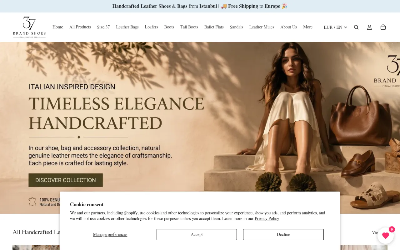 Screenshot of 37brandshoes.com