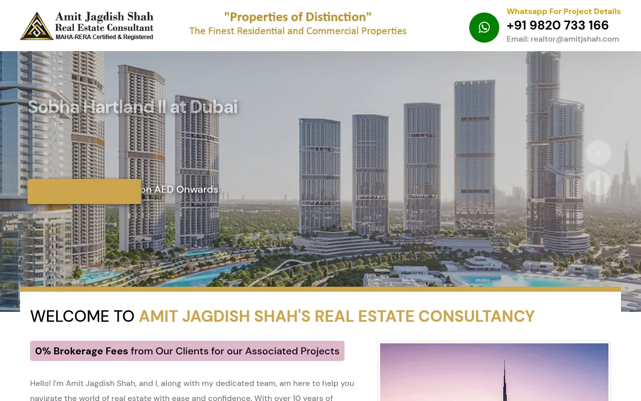 Screenshot of amitjshah.com