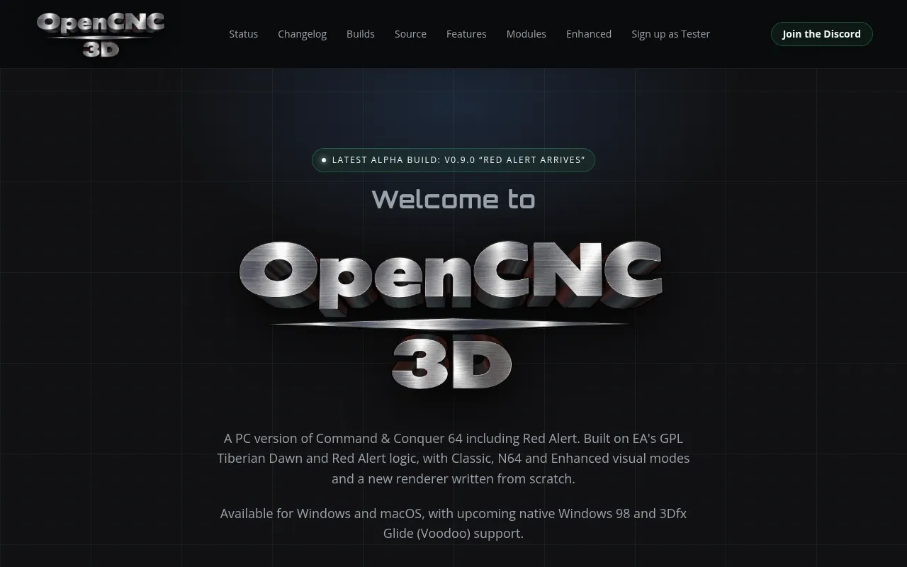 Screenshot of opencnc3d.com
