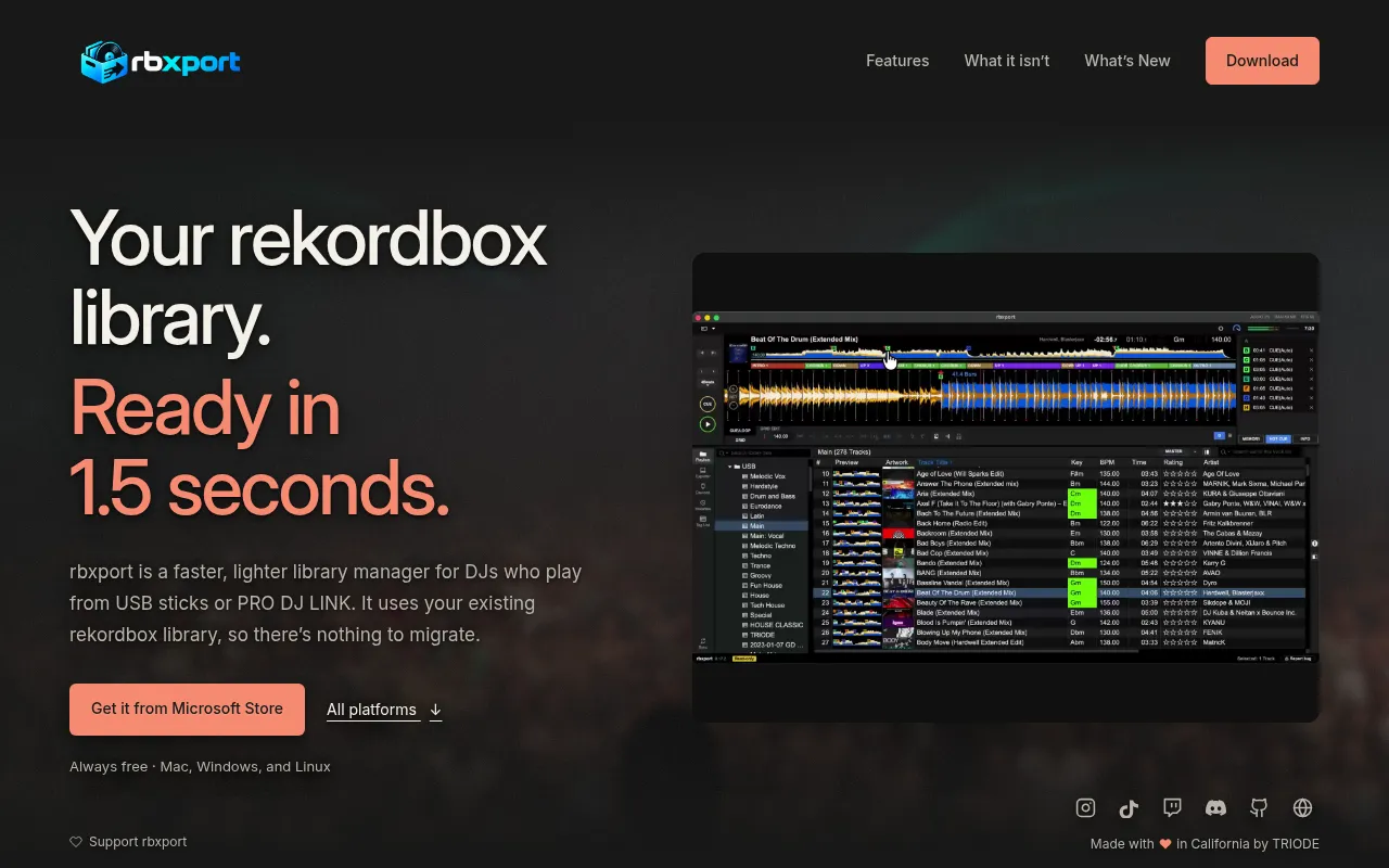 Screenshot of rbxport.com