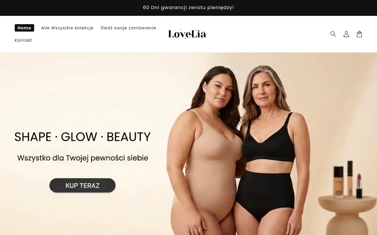 Screenshot of lovelia-store.pl