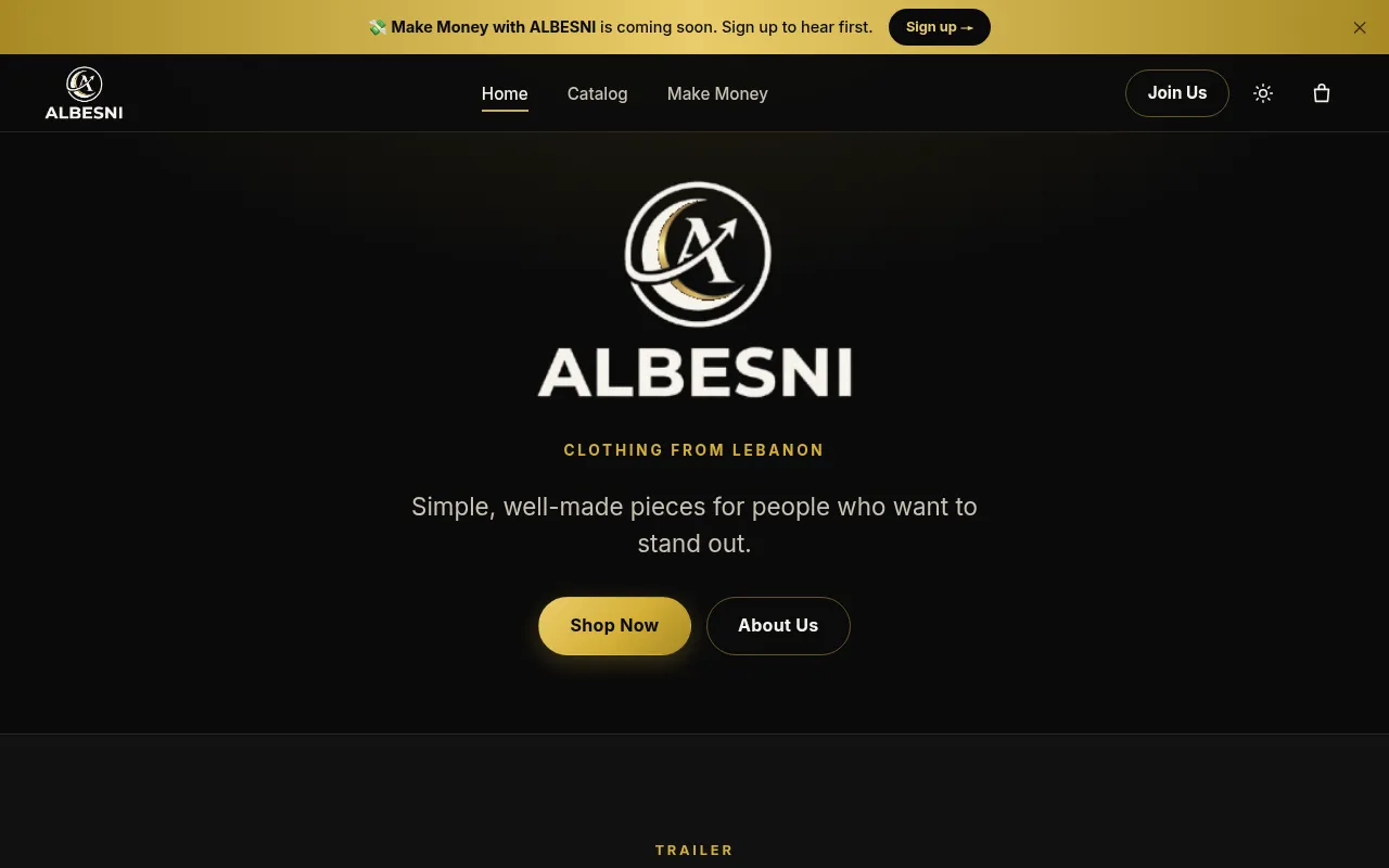 Screenshot of albesni.com