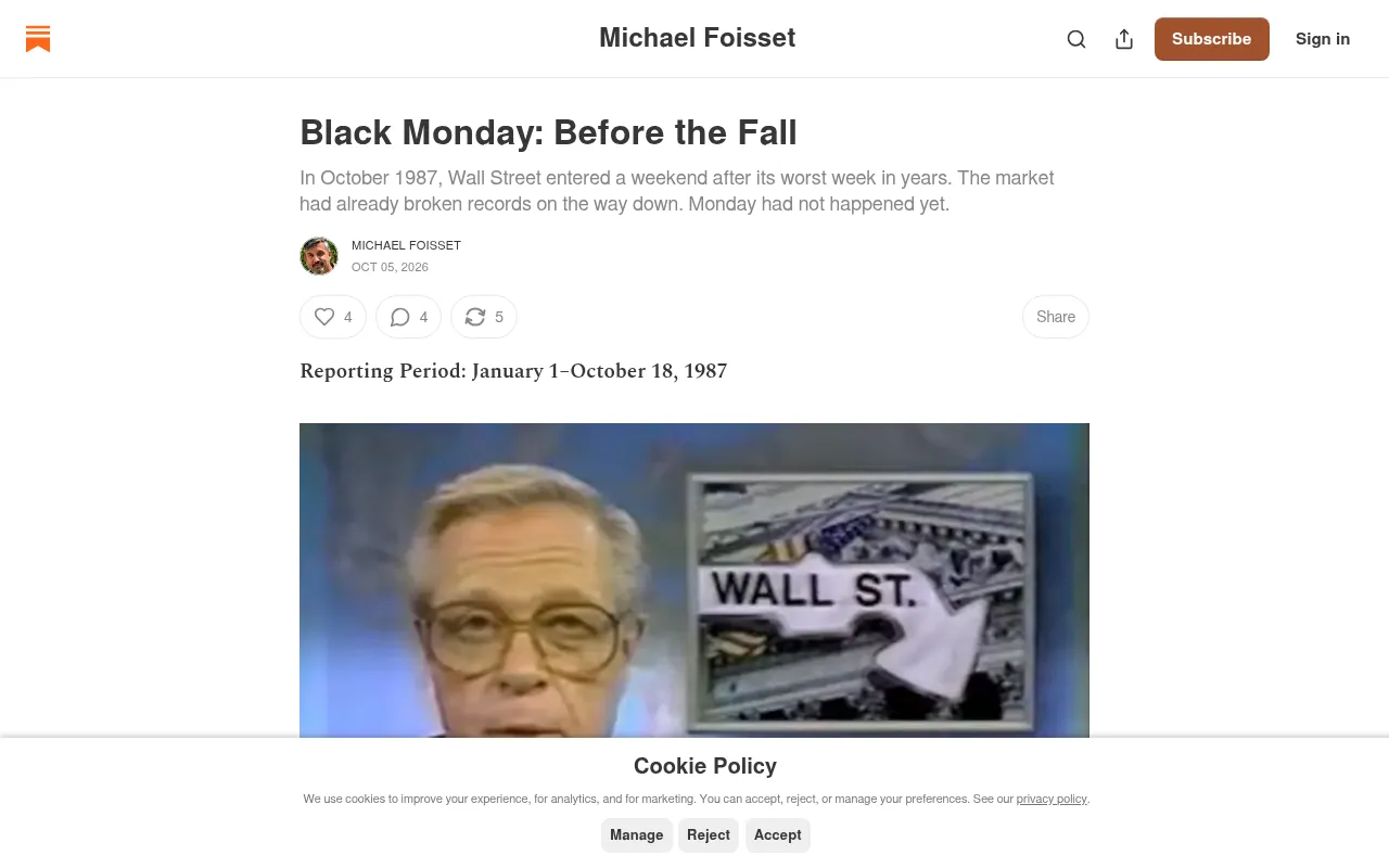 Screenshot of foisset.substack.com