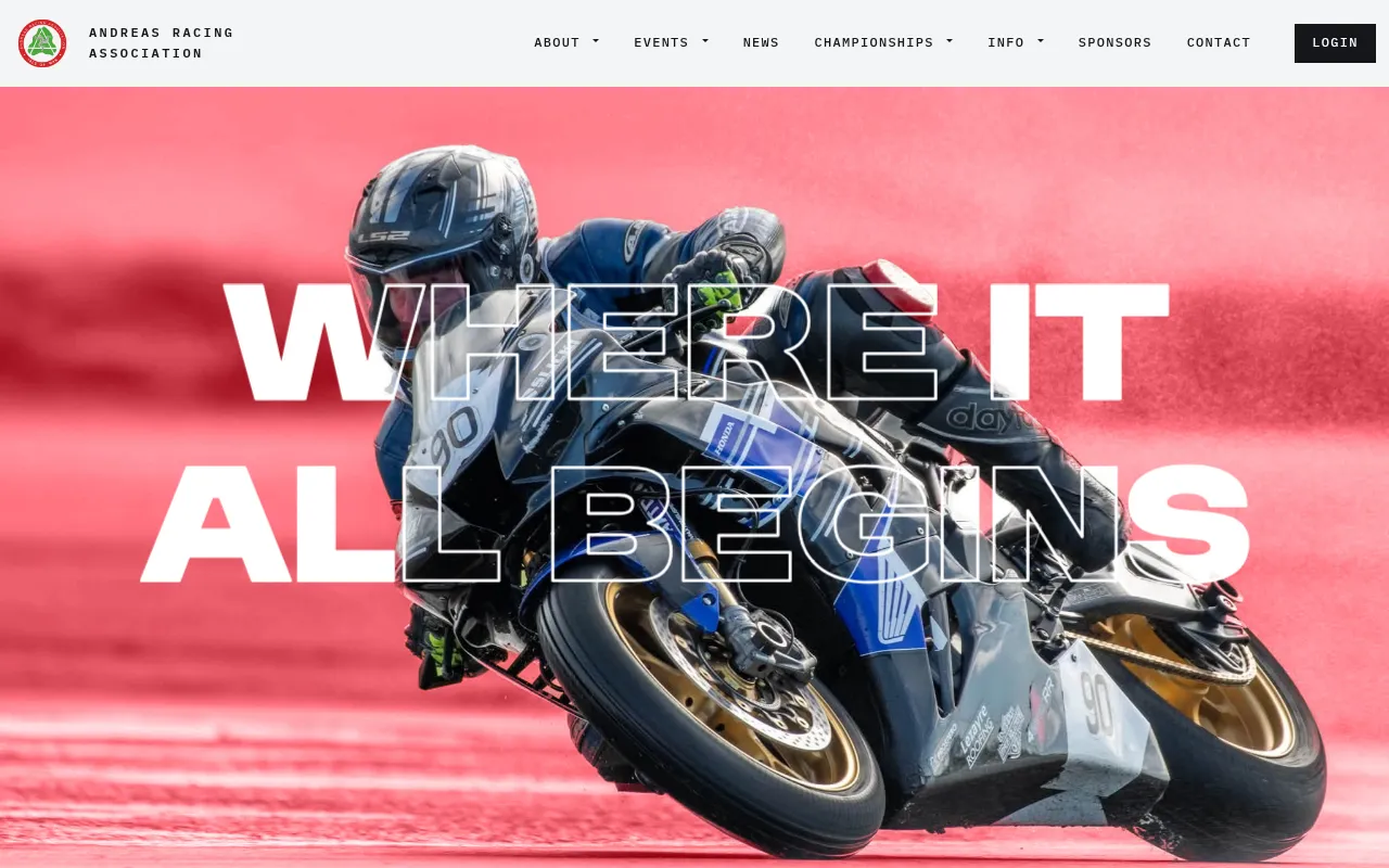 Screenshot of andreasracing-staging-d9e7e5a5cjc0buaz.ukwest-01.azurewebsites.net