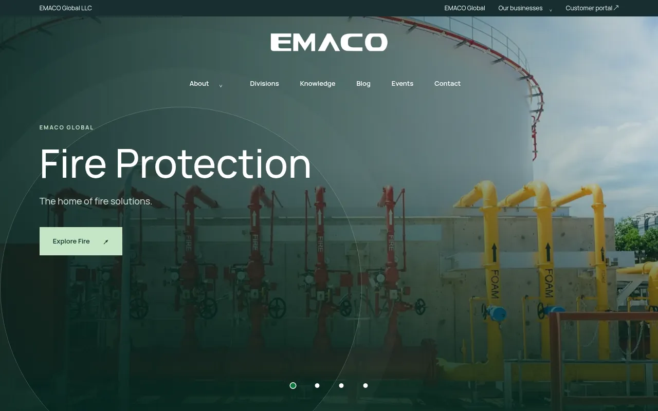 Screenshot of test.emacoglobal.com