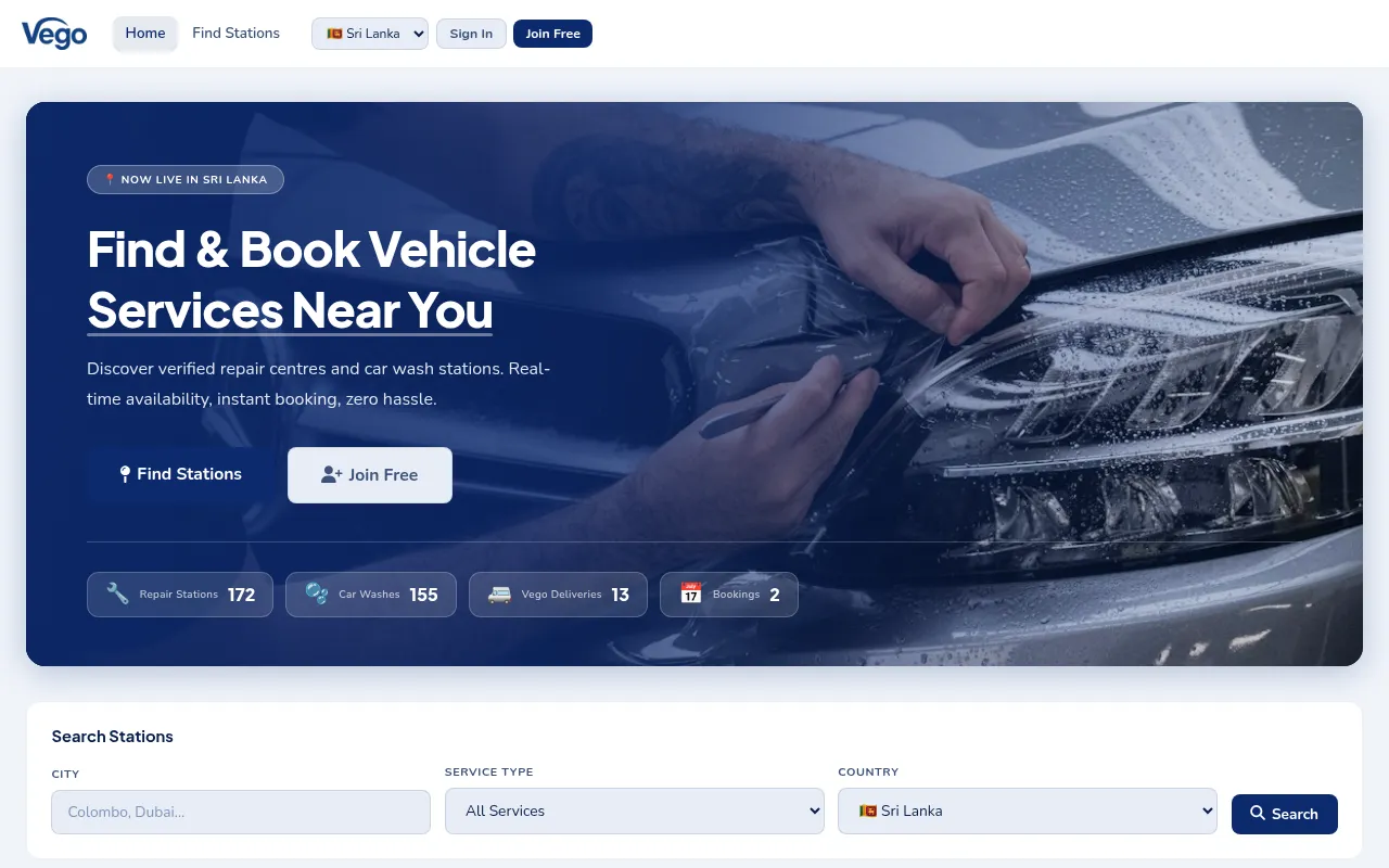 Screenshot of vegohub.com