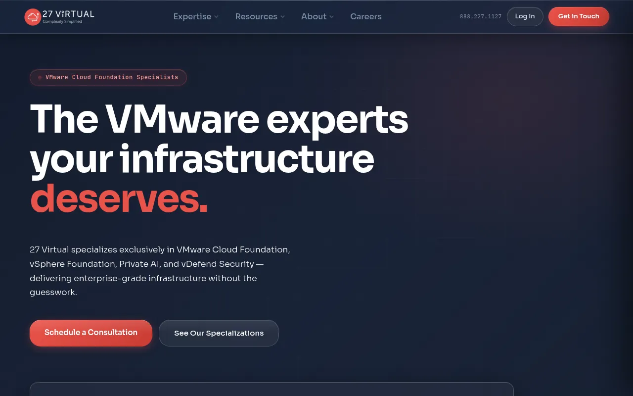 Screenshot of 27virtual.com