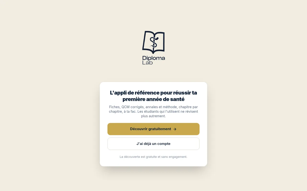 Screenshot of lab.diploma-sante.fr