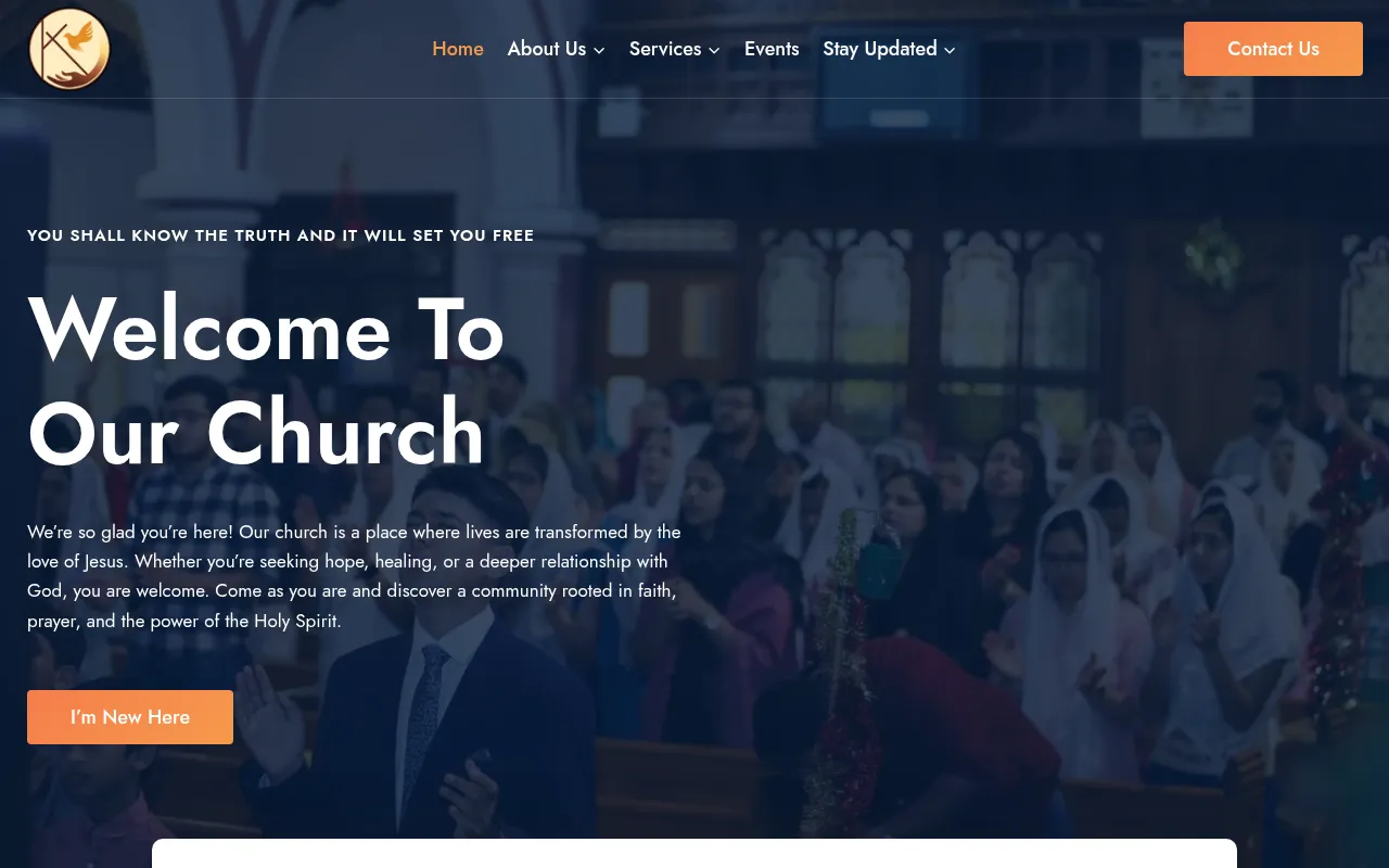 Screenshot of kentpentecostalchurch.com