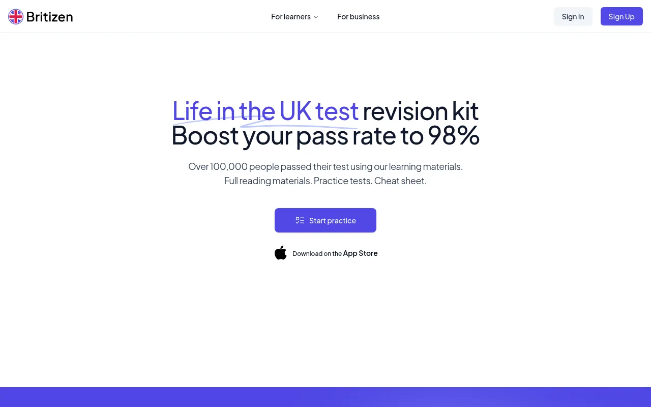 Screenshot of britizen.uk