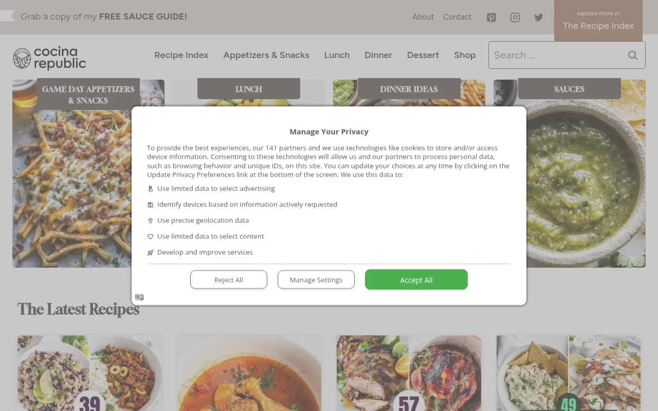 Screenshot of cocinarepublic.com