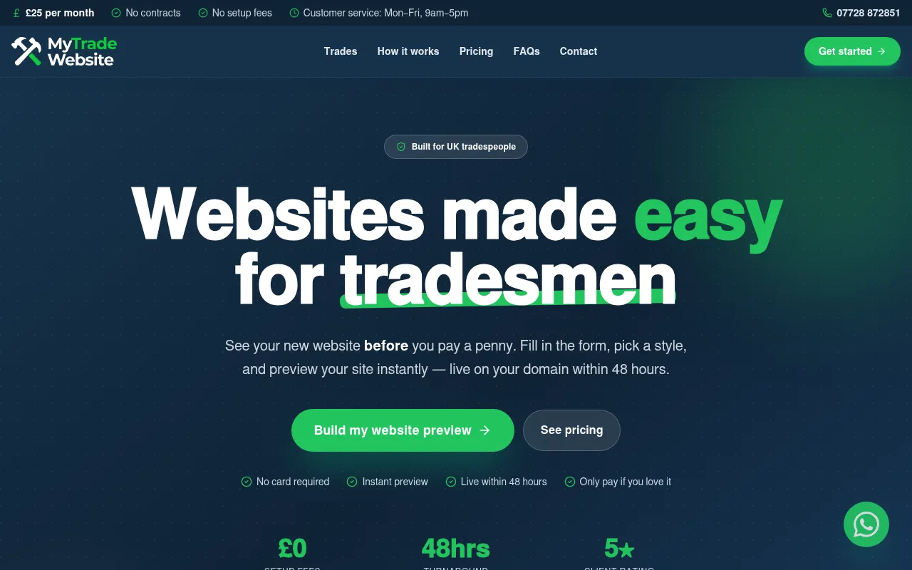 Screenshot of mytradewebsite.com
