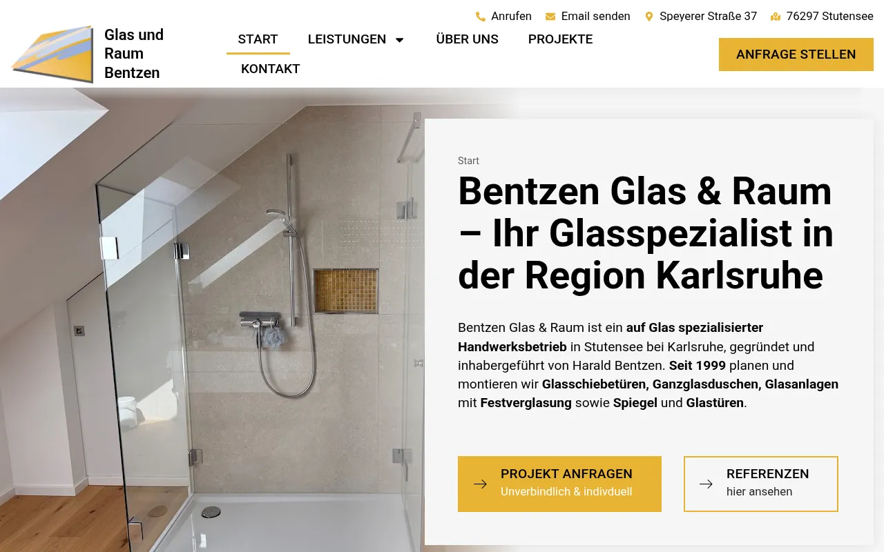 Screenshot of glas-raum.info