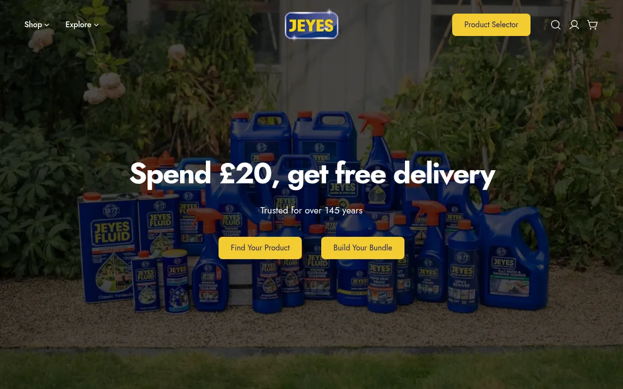 Screenshot of jeyesfluid.co.uk